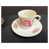 Set of 6 Vintage Teacup and Saucer Sets Made in Japan and Avon 1984