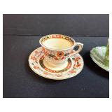 Collection of 6 Vintage Porcelain Demitasse Cups and Saucers
