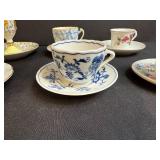 Set of 6 Vintage Porcelain Demitasse Cups and Saucers Japan and England