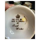 Collection of 6 Vintage Teacup and Saucer Sets - Royal Albert, Hand Painted Japan, and Assorted Designs