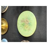 Assorted Decorative Home Decor Lot with Vases, Candlestick, Mugs, and Glassware