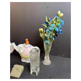 Collection of Assorted Decorative Figurines and Teapots