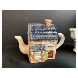 Collection of Assorted Decorative Figurines and Teapots