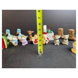 Collection of Ceramic Salt & Peppers Including Animals and Holiday Decor
