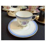 Collection of Vintage Porcelain Teacups and Saucers Occupied Japan and Royal Copenhagen