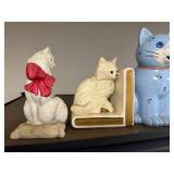Collection of Vintage Animal Figurines and Novelty Lamps