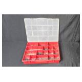 Vintage Powr-Kraft Saber Saw, Craftsman Drill, Hardware Organizer, and BSA Bantam Sign Set