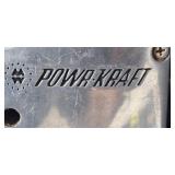 Vintage Powr-Kraft Saber Saw, Craftsman Drill, Hardware Organizer, and BSA Bantam Sign Set