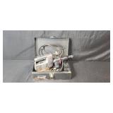 Vintage Powr-Kraft Saber Saw, Craftsman Drill, Hardware Organizer, and BSA Bantam Sign Set