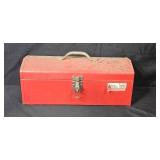 Vermont American 19-Inch Metal Toolbox with Assorted Hand Tools