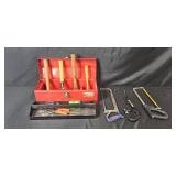 Vermont American 19-Inch Metal Toolbox with Assorted Hand Tools