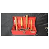 Vermont American 19-Inch Metal Toolbox with Assorted Hand Tools