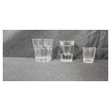 Assorted Barware Glassware Set with Cocktail Shaker