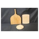 Vintage Toastmaster Belgian Waffler, Mason Cash Pitcher, Bakeware and Cutting Boards Set