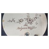 Vintage Toastmaster Belgian Waffler, Mason Cash Pitcher, Bakeware and Cutting Boards Set