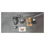 Pentax ME Super 35mm Film Camera Set with Lenses, Flash, and Case