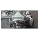 Pentax ME Super 35mm Film Camera Set with Lenses, Flash, and Case