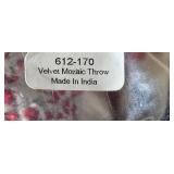 Set of 2 Decorative Throws - Pure Country Weavers Tapestry and Velvet Mosaic Throw