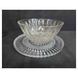Collection of Vintage Pressed Glass Dishes, Bowls, and Candy Dish