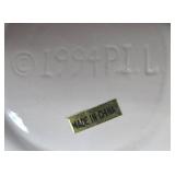 Vintage Cow-Themed Ceramic Kitchen Set with Utensils and Strawberry Timer