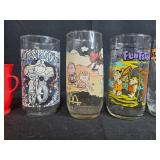 Vintage Pop Culture Collectibles Lot with Muppets Book, Glasses, Plush and Toys