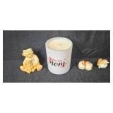 Home Decor Collection with Framed Porch Print, Faux Plants, Candle, and Figurines