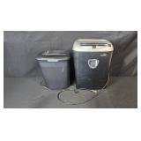 Lot of 2 Paper Shredders Fellowes PS-77Cs and OfficeMax
