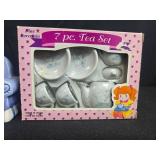 Vintage Miniature Porcelain and Wood Dollhouse Accessories Collection