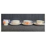 Vintage Miniature Porcelain and Wood Dollhouse Accessories Collection