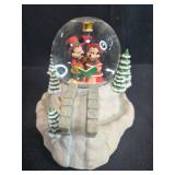 Disney Mickey and Minnie Mouse Holiday Carolers Snow Globe