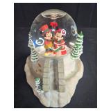 Disney Mickey and Minnie Mouse Holiday Carolers Snow Globe