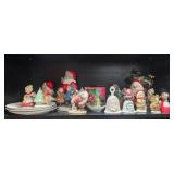 Vintage Christmas Figurines, Bells, Plates, and Decor Collection