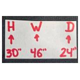 Wooden Desk with Drawer, Side Shelf, Chair, and Desk Pad - 46x24x30 Inches