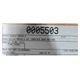 54-Inch Medium Oak Computer Desk with Hutch and Storage Drawers