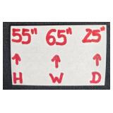 54-Inch Medium Oak Computer Desk with Hutch and Storage Drawers