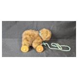 Vintage Toy Lot: Plush Bear, Pull Toys, Hot Wheels Sunglasses, Figurines, and Doll