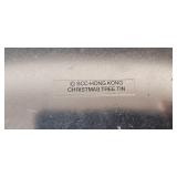 Collection of Vintage Decorative and Holiday Tin Containers and Tray