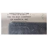 Collection of Vintage Decorative and Holiday Tin Containers and Tray