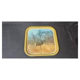 Collection of Vintage Decorative and Holiday Tin Containers and Tray