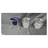 Assorted Decorative Home Decor Lot with Glass, Brass, and Wood Items