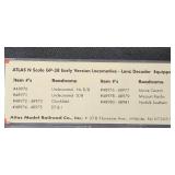 Atlas N Scale Model Railroad Cars and Locomotive Collection in Boxes - miniatures