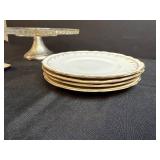 Vintage Glass Dessert Set with Plates, Cake Stand, Trays, and Serving Pieces