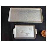 Vintage Glass Dessert Set with Plates, Cake Stand, Trays, and Serving Pieces