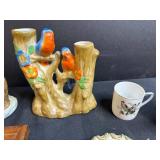 Vintage Bird Figurines, Decor Trays, and Duck Bookends Collection