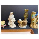 Vintage Bird Figurines, Decor Trays, and Duck Bookends Collection
