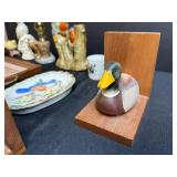 Vintage Bird Figurines, Decor Trays, and Duck Bookends Collection
