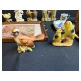 Vintage Bird Figurines, Decor Trays, and Duck Bookends Collection
