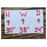 Wooden Writing Desk with Drawer and Vintage Chair Set