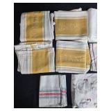 Assorted Kitchen Towel and Dishcloth Lot with Fruit and Chicken Designs
