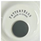 Collection of Decorative Teapots, Miniature Bird Cups, and Statuette Inc VTG Porcelier & Pottery Barn